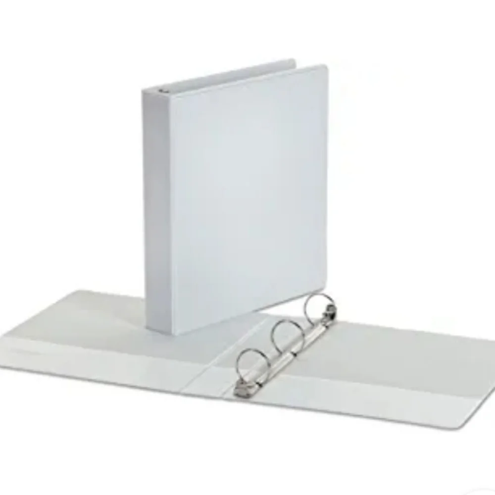 (2) Binders three ring white professional style by universal